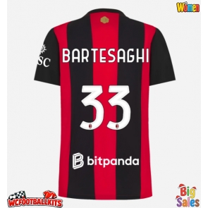 AC Milan Davide Bartesaghi #33 Replica Home Stadium Shirt for Women 2026-27 Short Sleeve